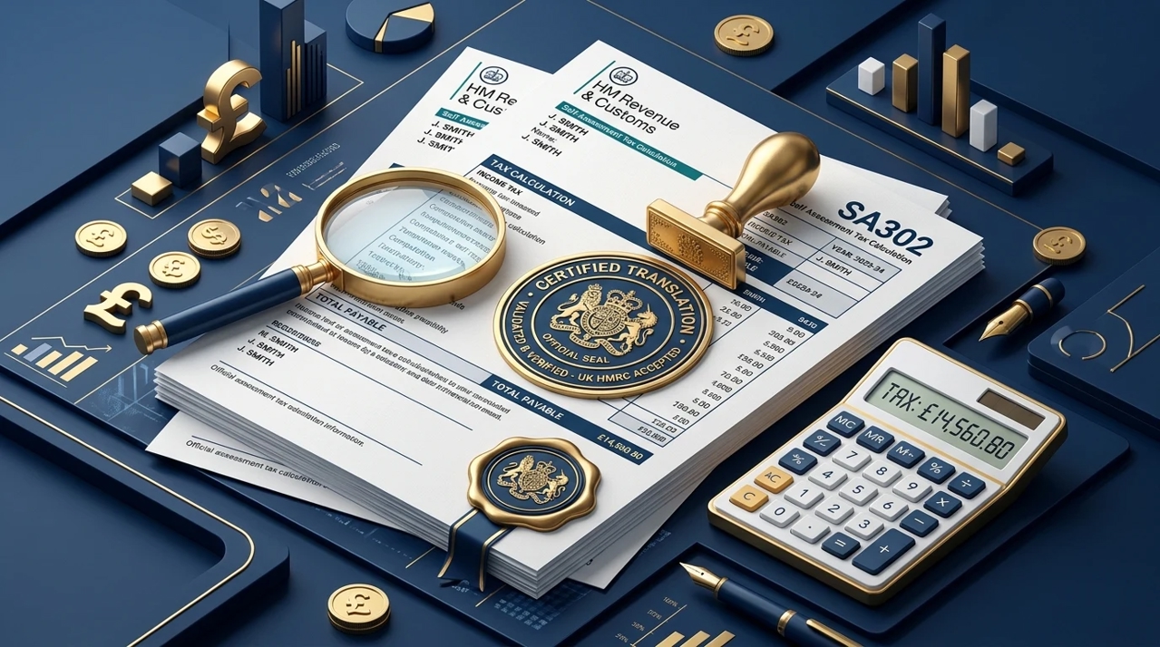 HMRC SA302 & Tax Return Certified Translation UK: Home Office Visa Guide 2026